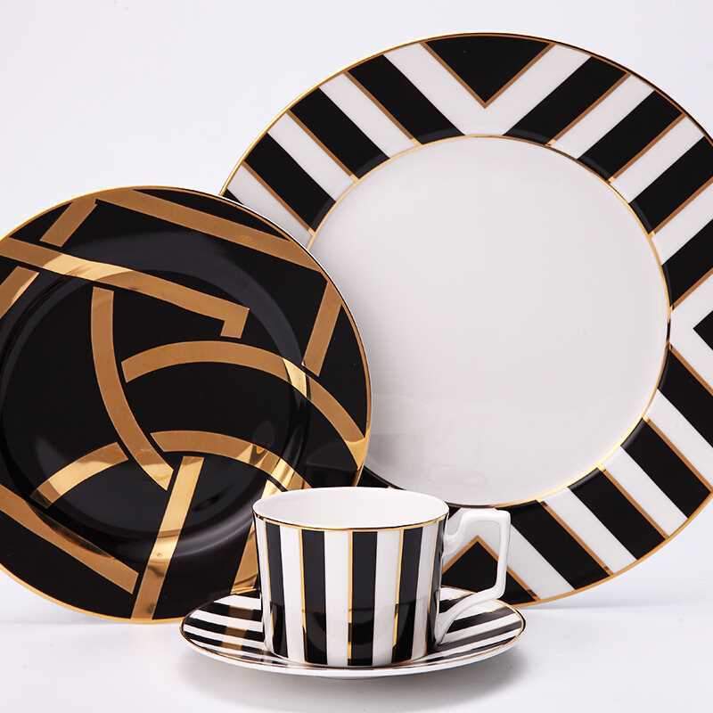 BowLift | Classic 4-Piece Mozart Dinner Set – Porcelain Tableware for Formal Dining & Special Occasions