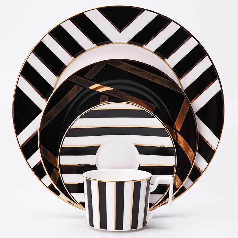 BowLift | Classic 4-Piece Mozart Dinner Set – Porcelain Tableware for Formal Dining & Special Occasions
