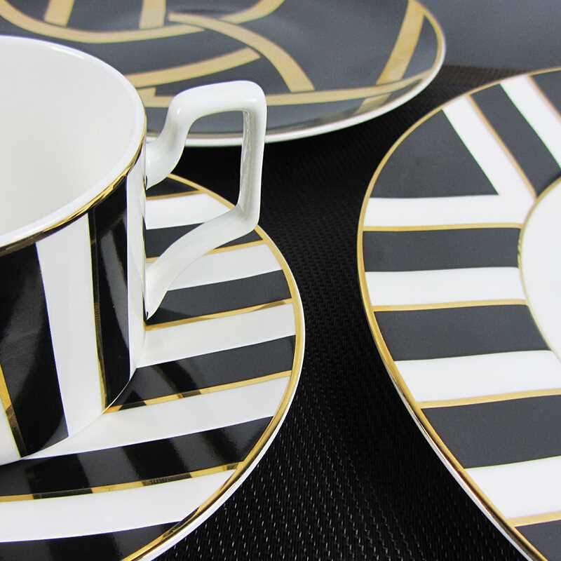 BowLift | Classic 4-Piece Mozart Dinner Set – Porcelain Tableware for Formal Dining & Special Occasions