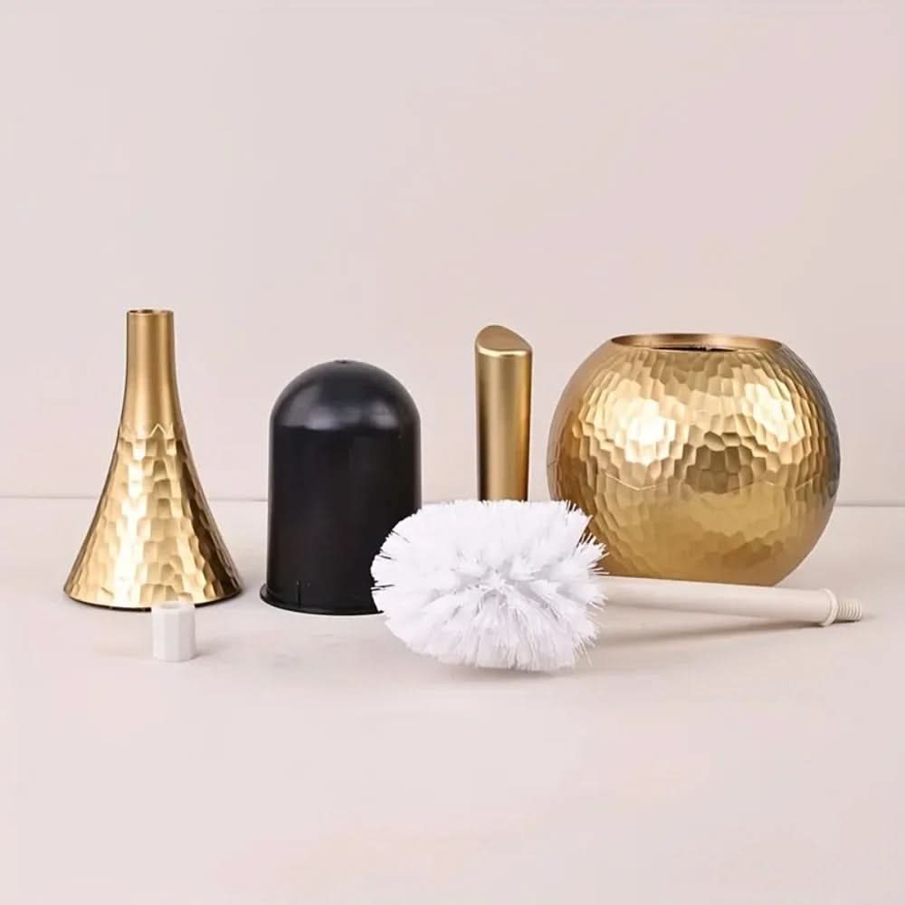 BowLift | Elegant toilet brush in gold look for style, hygiene & luxury in the bathroom