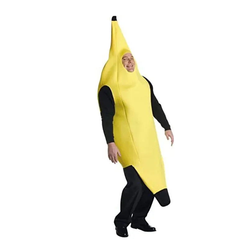BowLift | Yellow Banana Costume for Men – Funny Outfit for Carnival, Halloween & Theme Parties