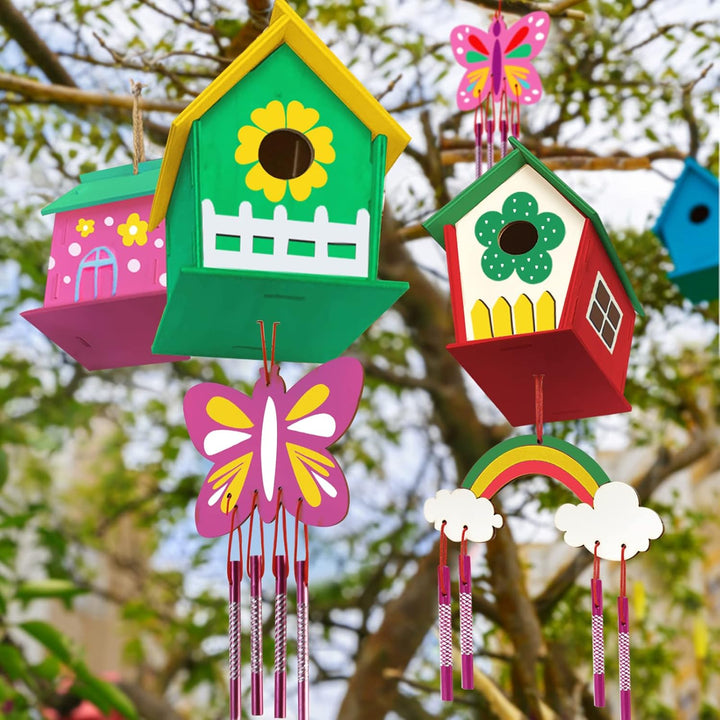 BowLift | Wooden Bird House Painting Craft Kit