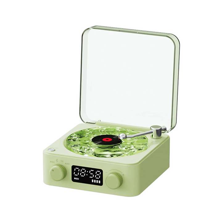 BowLift | Wireless Vinyl Record Player | Retro Design with Customizable Ambient Lighting for Home Entertainment