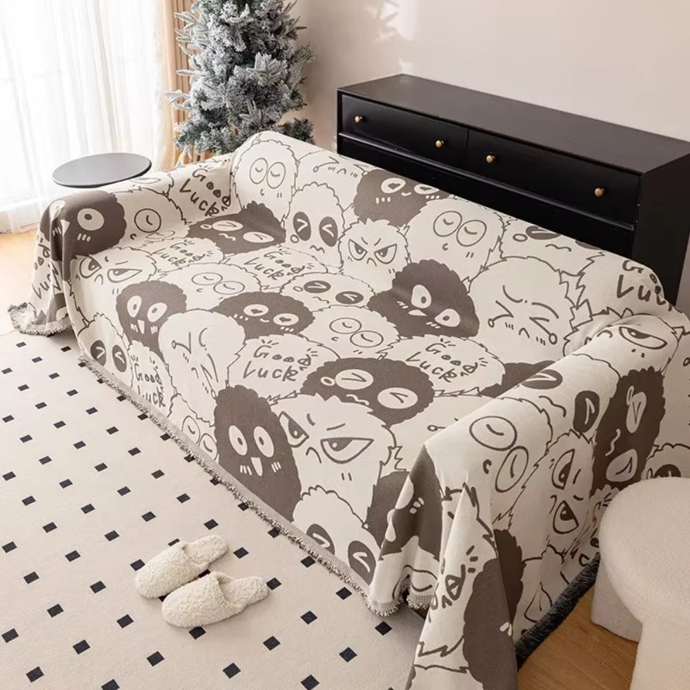 BowLift | Gremlin Cartoon Chenille Sofa Cover