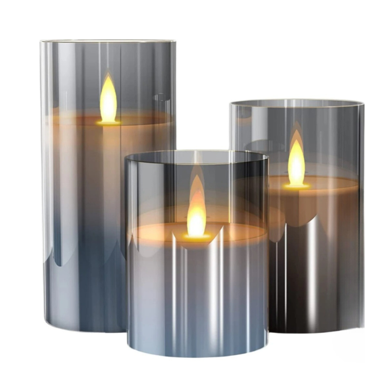 BowLift | LED Ambient Candle Lights | Realistic Flame Aura, Customizable Brightness & Timer Settings for Home Decor and Events