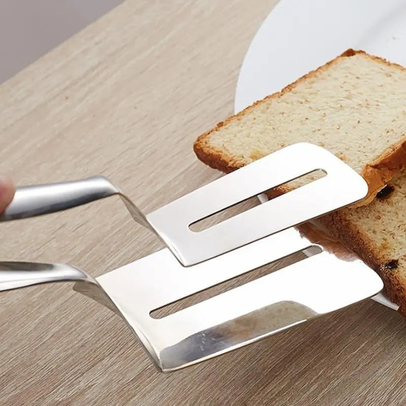 BowLift | Grill tongs made of stainless steel – 2-in-1 spatula & gripping tongs