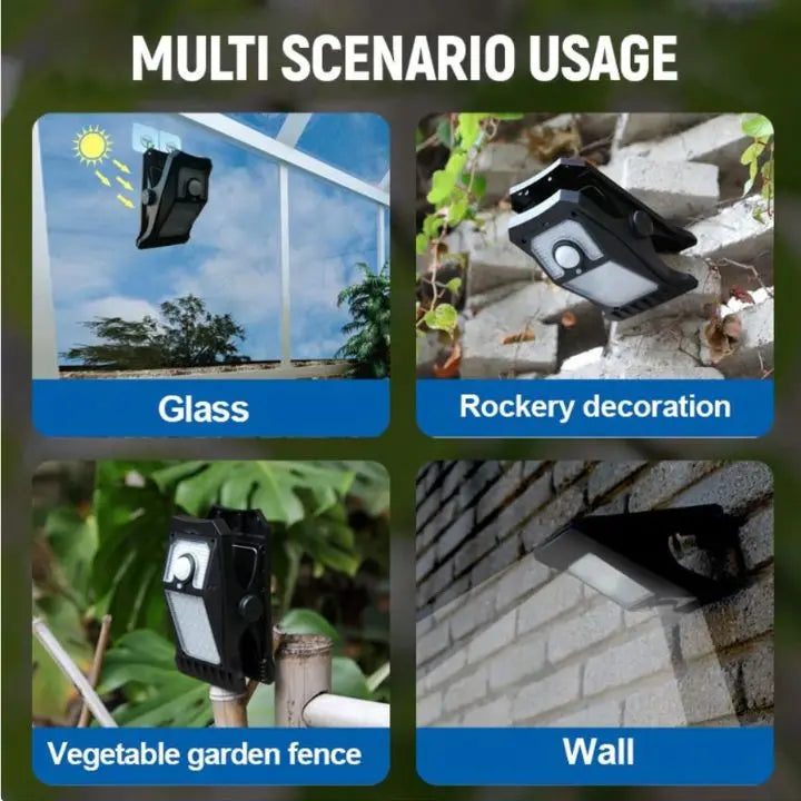 BowLift | Large Solar LED Outdoor Lamp – With Clip & Motion Sensor
