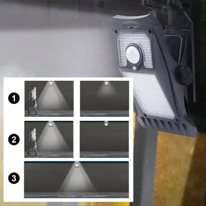 BowLift | Large Solar LED Outdoor Lamp – With Clip & Motion Sensor
