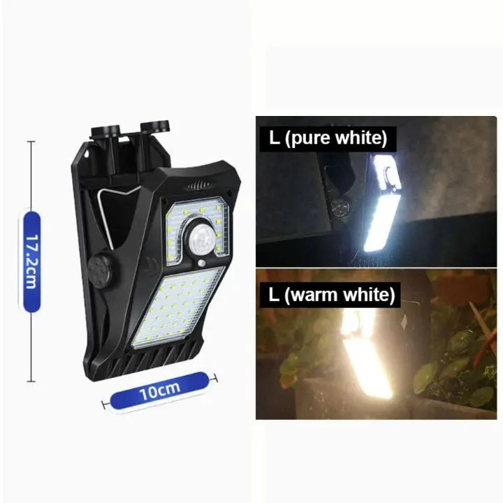 BowLift | Large Solar LED Outdoor Lamp – With Clip & Motion Sensor