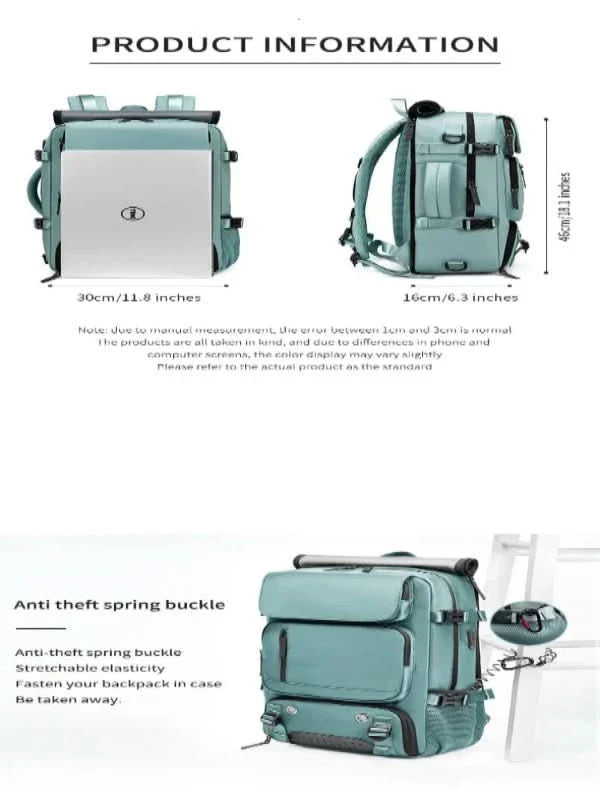 BowLift | Large waterproof travel backpack with USB port