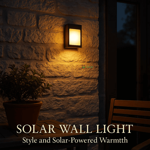 BowLift | Wireless LED Solar Wall Lights - Outdoor Garden Lighting for Pathways & Patios, Energy-Efficient & Weather-Resistant