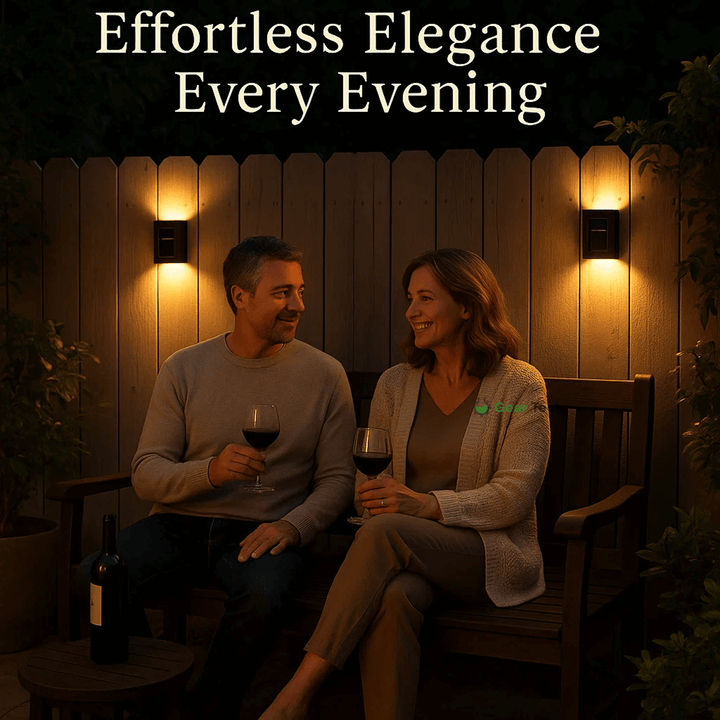 BowLift | Wireless LED Solar Wall Lights - Outdoor Garden Lighting for Pathways & Patios, Energy-Efficient & Weather-Resistant