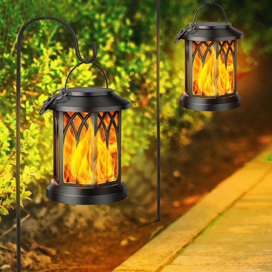 BowLift | FlameGlow™ - Hanging Solar Flame Lantern (2-Pack)