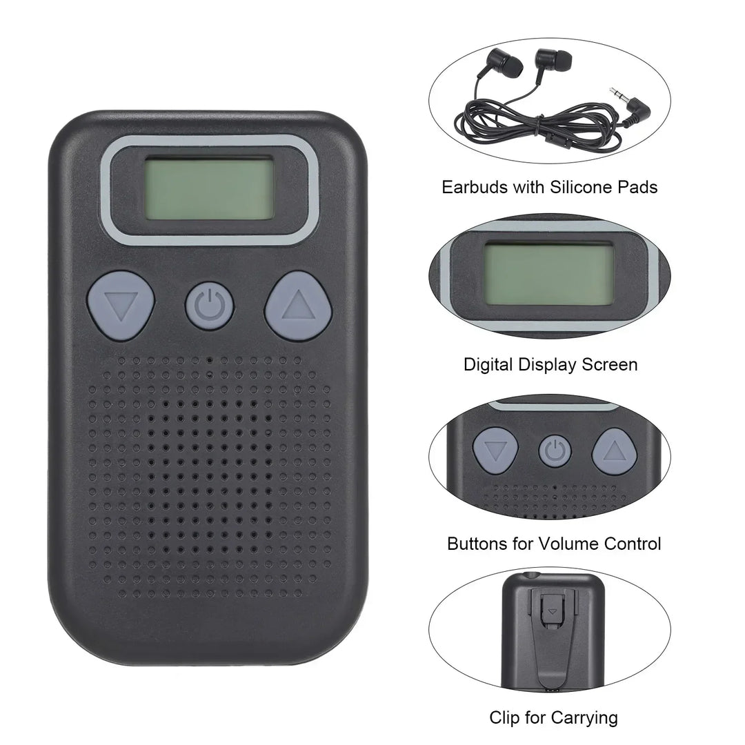 BowLift | Hearing Aid Sound Amplifier – Battery-Powered In-Ear Hearing Enhancement Device with Headset for Seniors and Adults