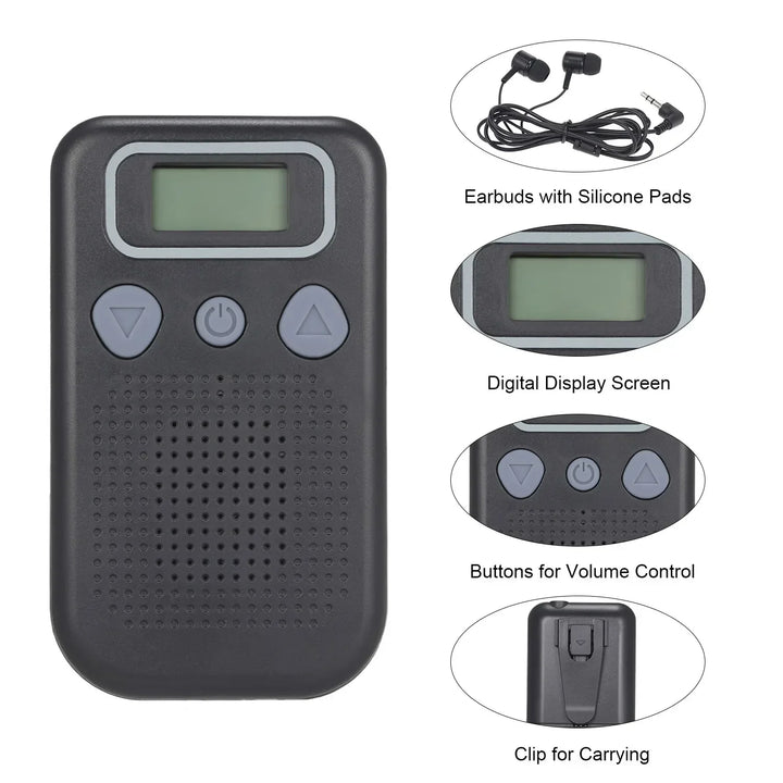 BowLift | Hearing Aid Sound Amplifier – Battery-Powered In-Ear Hearing Enhancement Device with Headset for Seniors and Adults