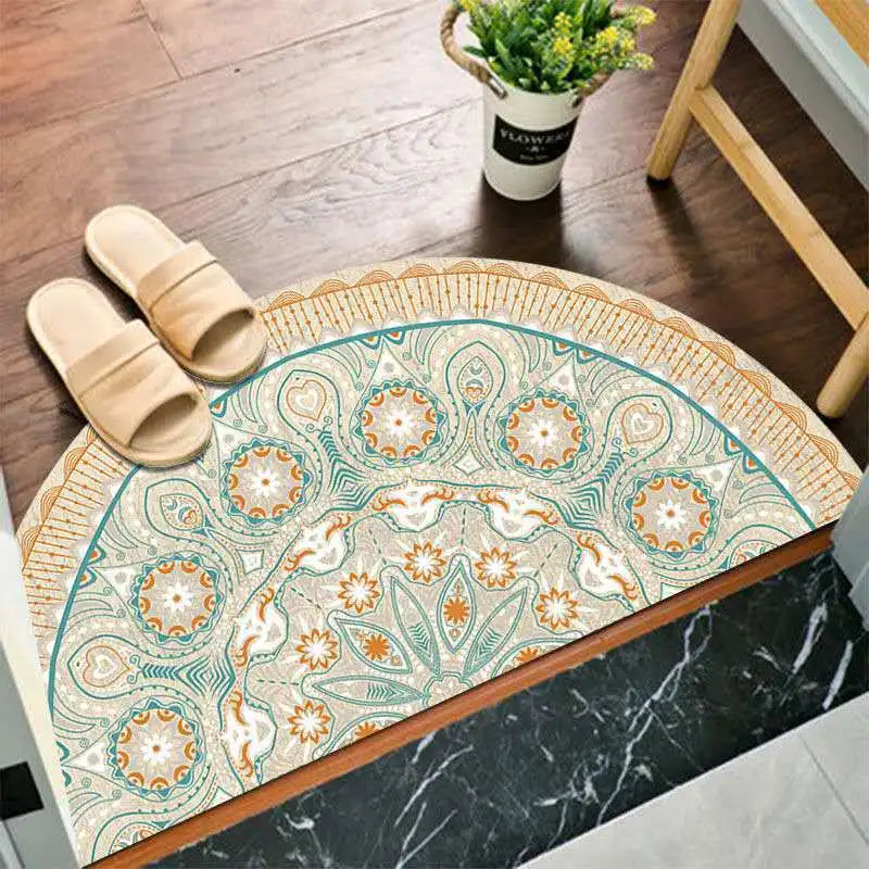 BowLift | Bohemian non-slip semicircular doormat