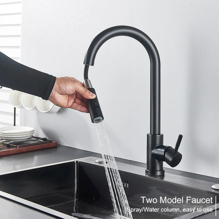 BowLift | Pull-out Kitchen Faucet with Touch Control and Sensor Function