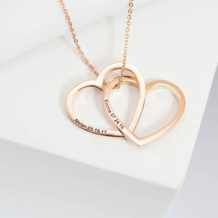 BowLift | Personalized Heart Stack Necklace