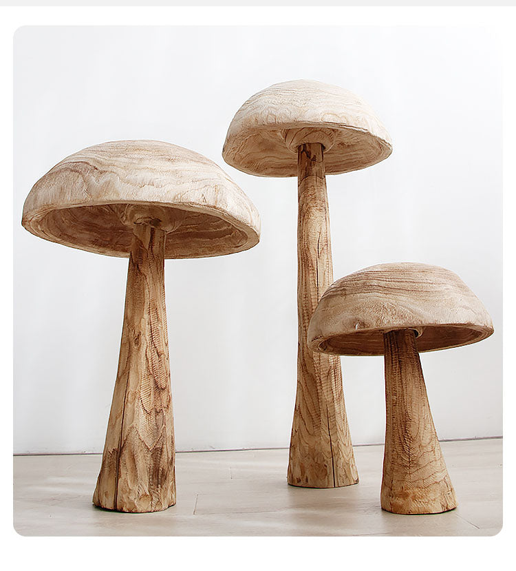 BowLift | Mushroom Solid Wood Sculpture Home Decor