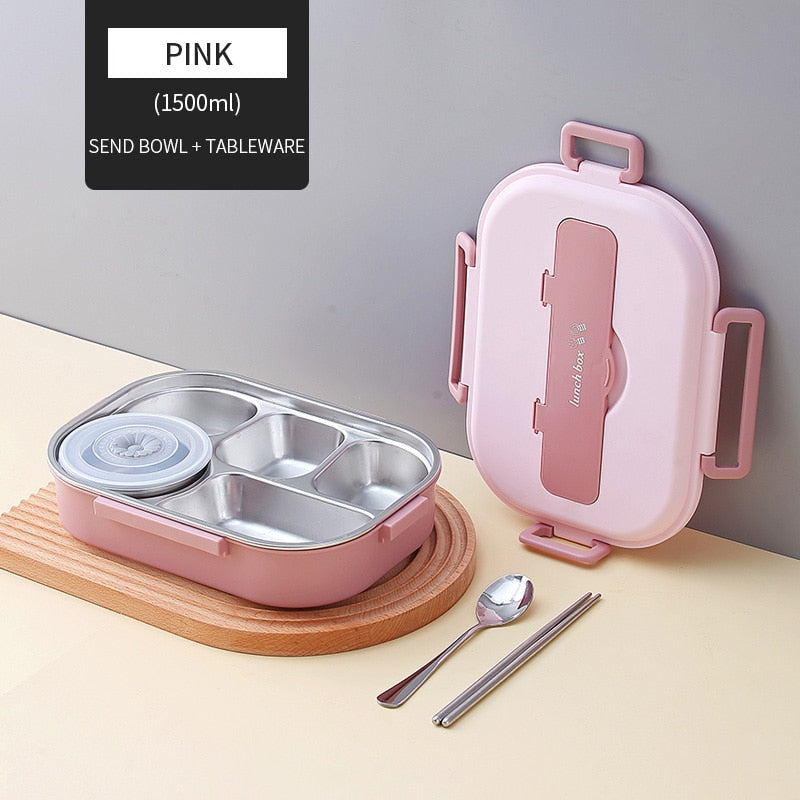 Stainless Steel Multi Compartment Kids Lunch Box | Bowlift
