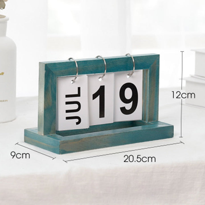 Wooden Flip Desktop Daily Calendar | Bowlift