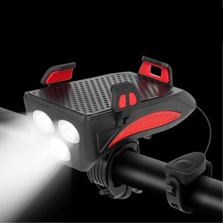 BowLift | RideLight 4-in-1 Bike Light | Power Bank, Phone Holder & Horn | 400 Lumens Waterproof Light