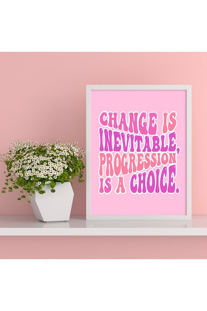 Pink Abstract Canvas Poster | Bowlift