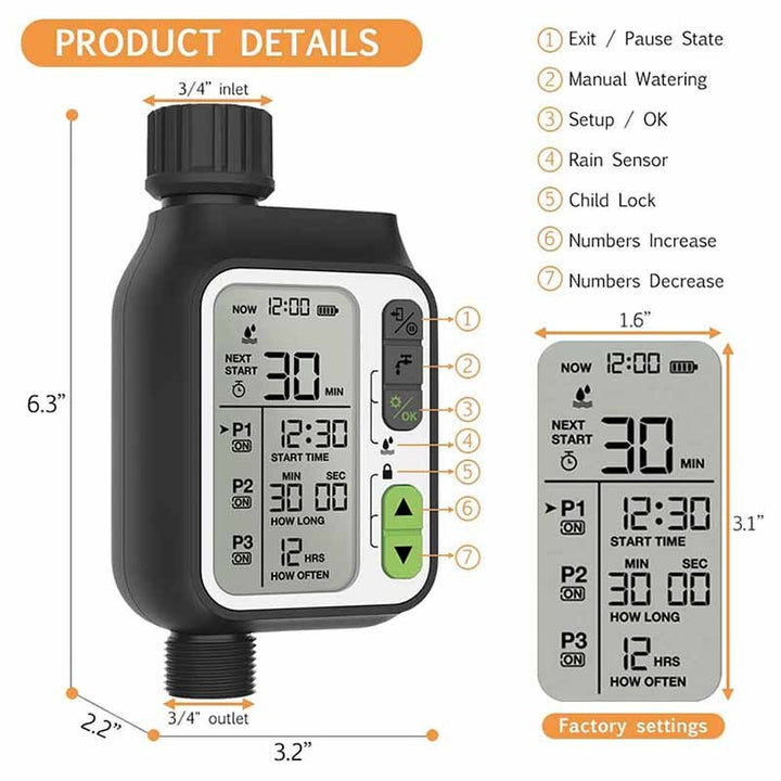 Automatic Garden Watering Timer Sensor | Bowlift