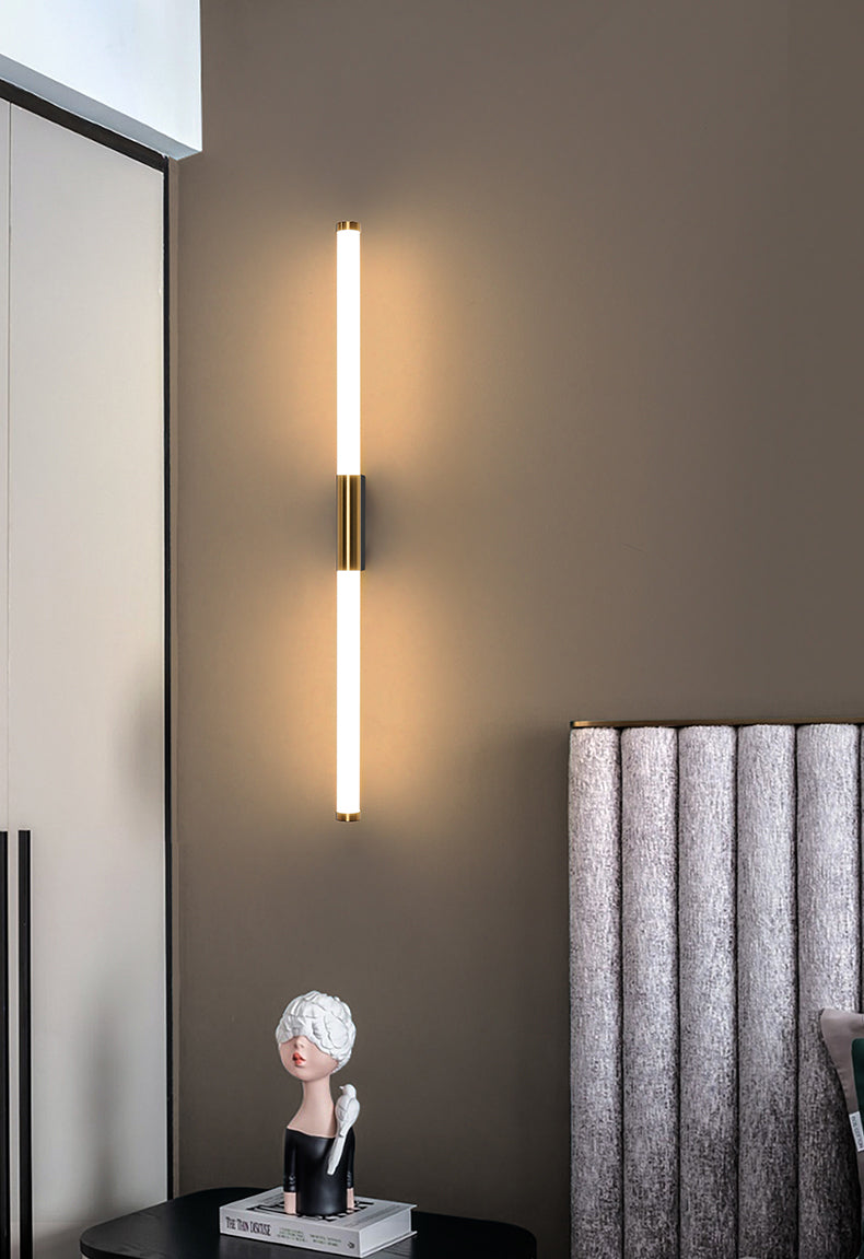 BowLift | BarGleam – Minimalist Gold Wall Lamp with a Modern Twist