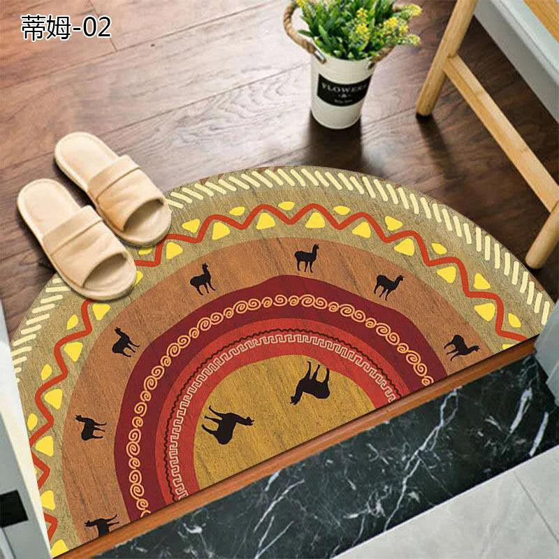 BowLift | Bohemian non-slip semicircular doormat