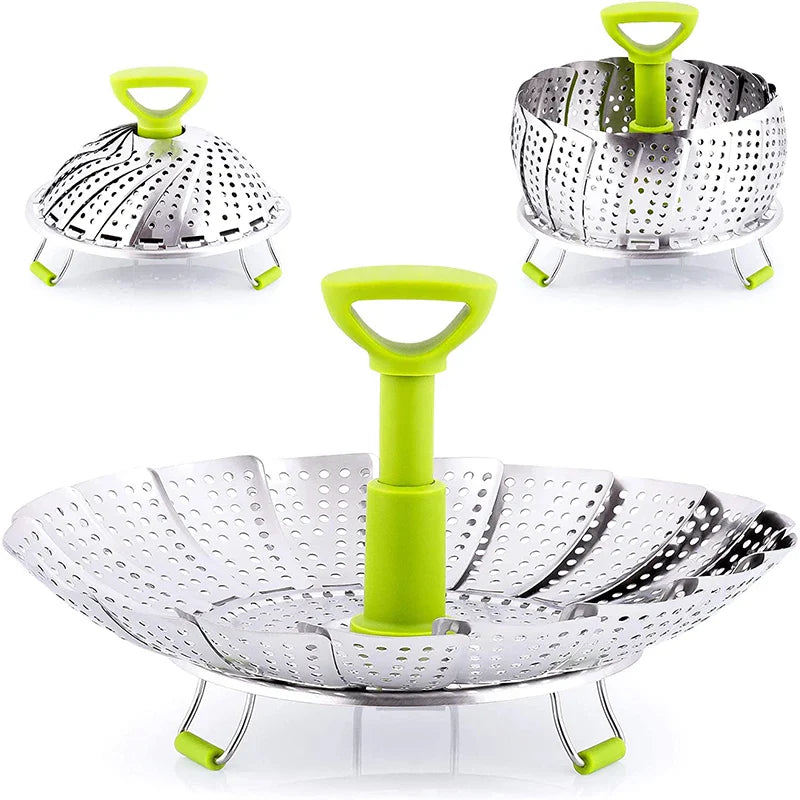 BowLift | Stainless Steel Collapsible Mesh Steamer Basket