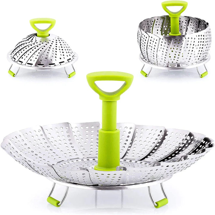 BowLift | Stainless Steel Collapsible Mesh Steamer Basket