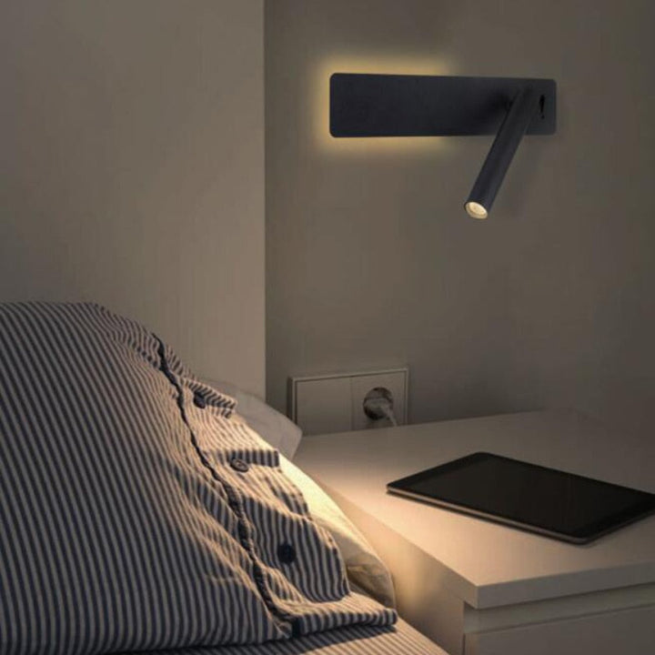 BowLift | Rotatable LED reading wall lamp for the bed