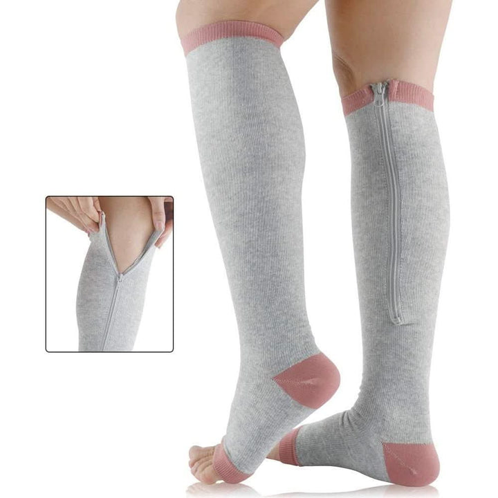 BowLift | support stockings with zip for comfortable compression & easy handling
