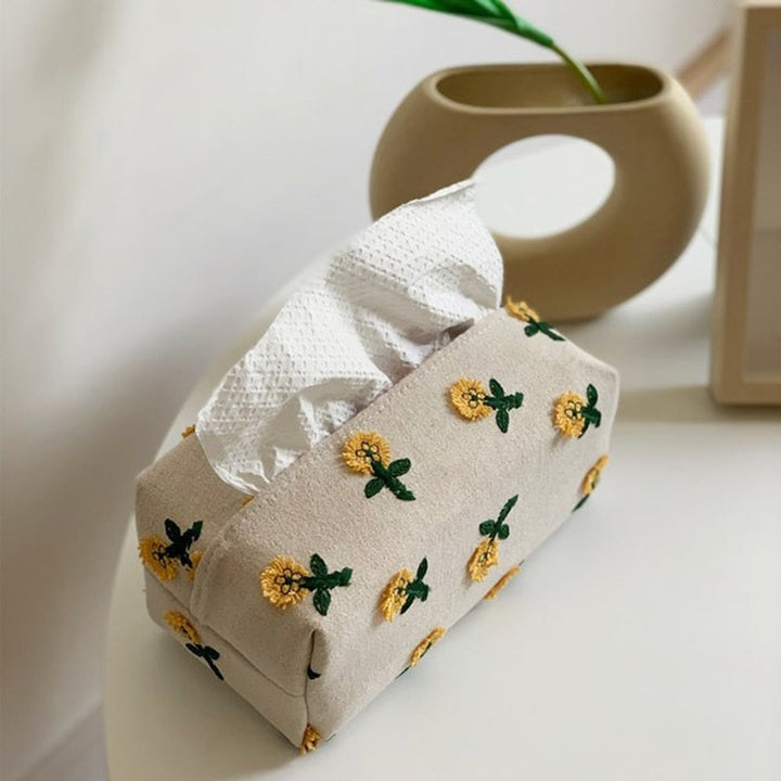 Japanese Style Environment Friendly Flower Tissue Box | Bowlift
