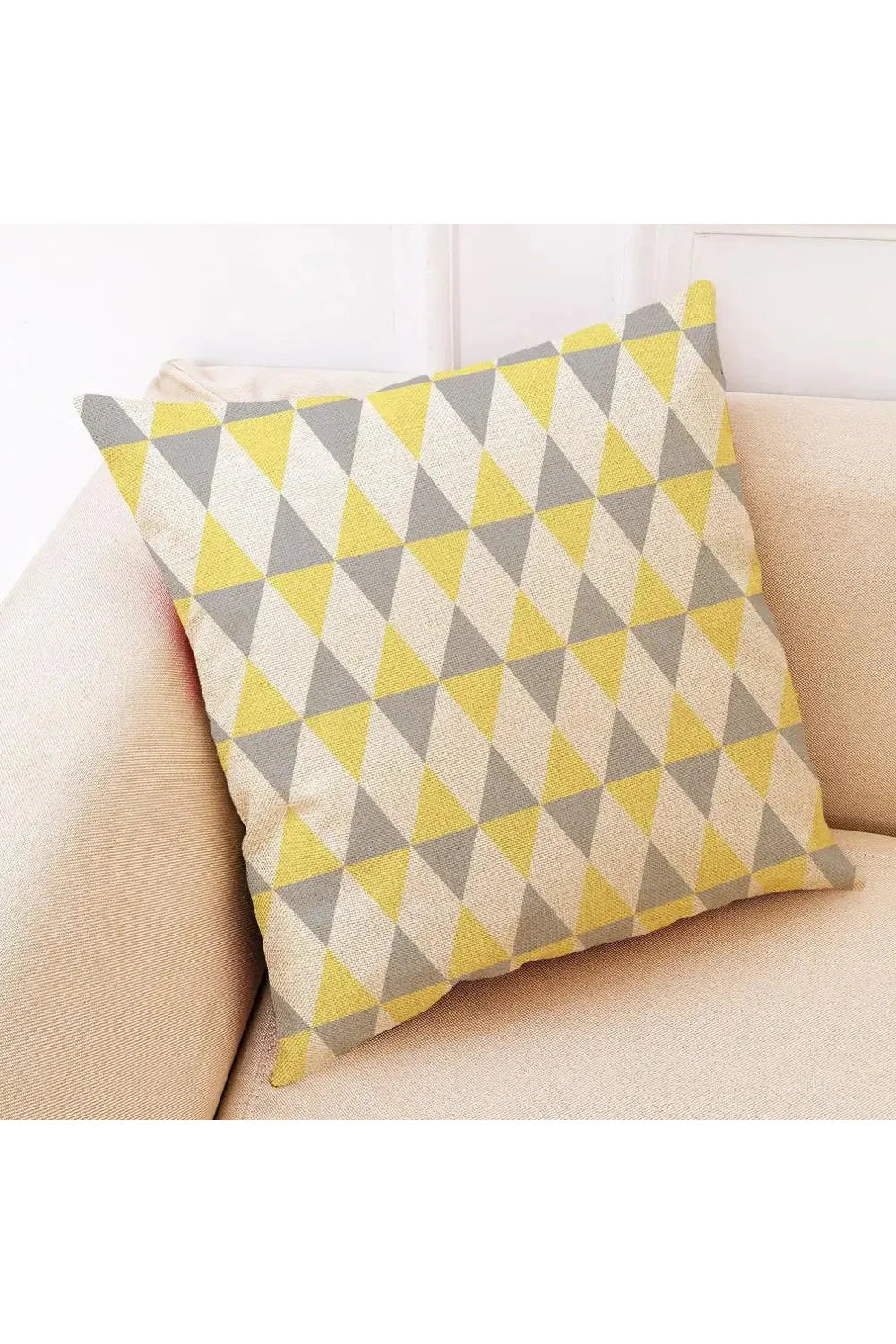 gray geometric pillowcase | Bowlift