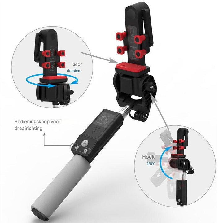 BowLift | Selfie Stick "Image Arc" with 360° Rotation & Bluetooth Remote Control