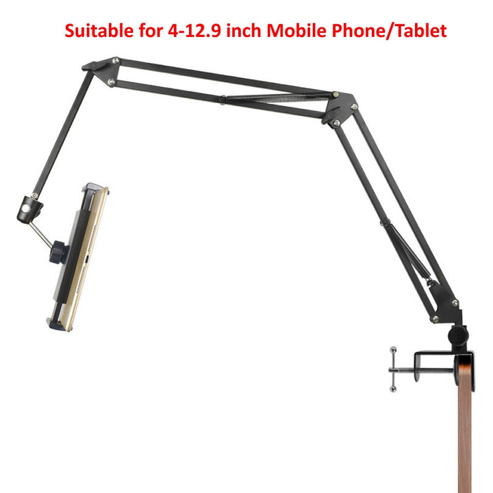 BowLift | Long Arm Heavy-Duty Desk Mount Tablet Holder