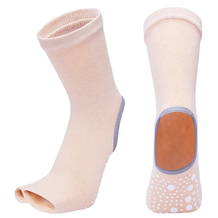 BowLift | Non Slip Quick Dry Yoga and Pilates Socks for Women Cotton Blend With Silicone Grip