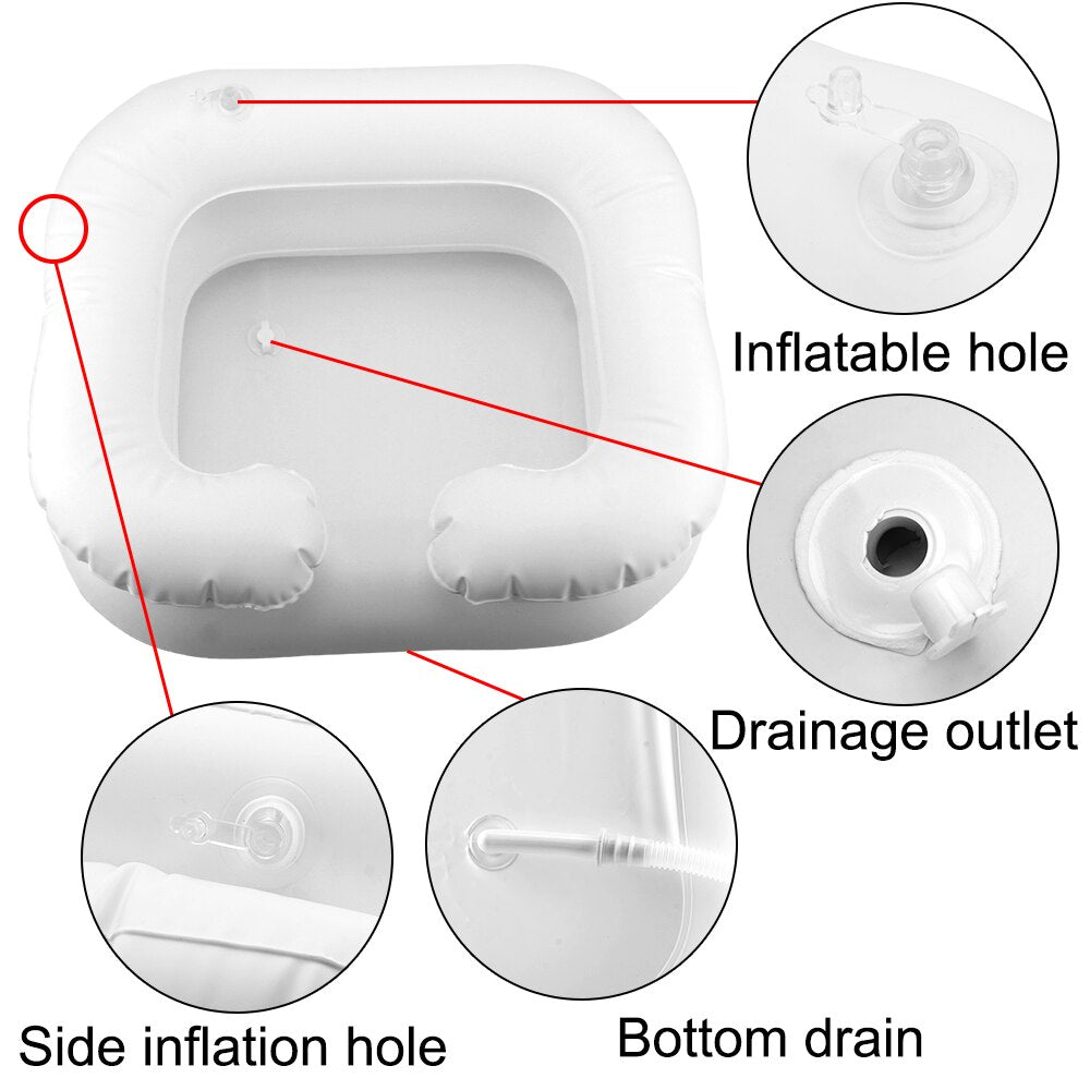 BowLift | Inflatable Built-in Drainer Hair Washing Basin