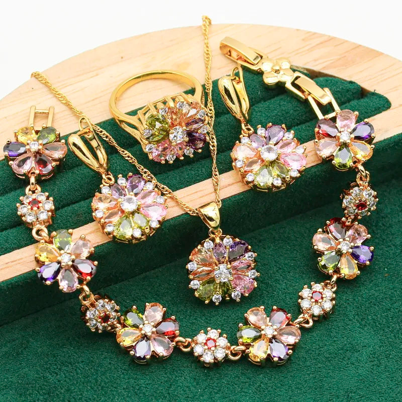 Luminous Dawn Set - Elegant Aurora Inspired Jewelry Bowlift