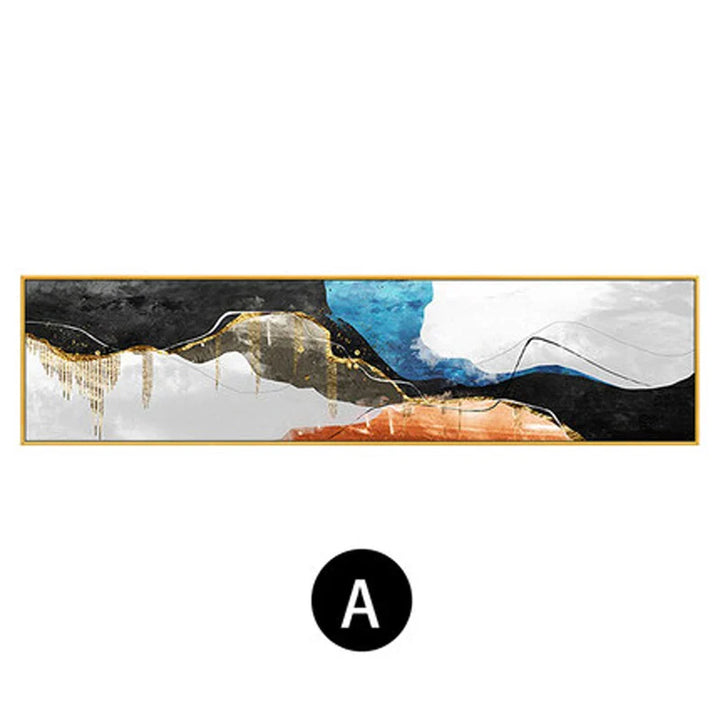 Modern Colors Dark Abstract Wall Art Fine Art Canvas Prints Wide Format Pictures For Above The Sofa Pictures For Above The Bed | Bowlift