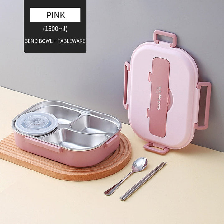 Stainless Steel Multi Compartment Kids Lunch Box | Bowlift