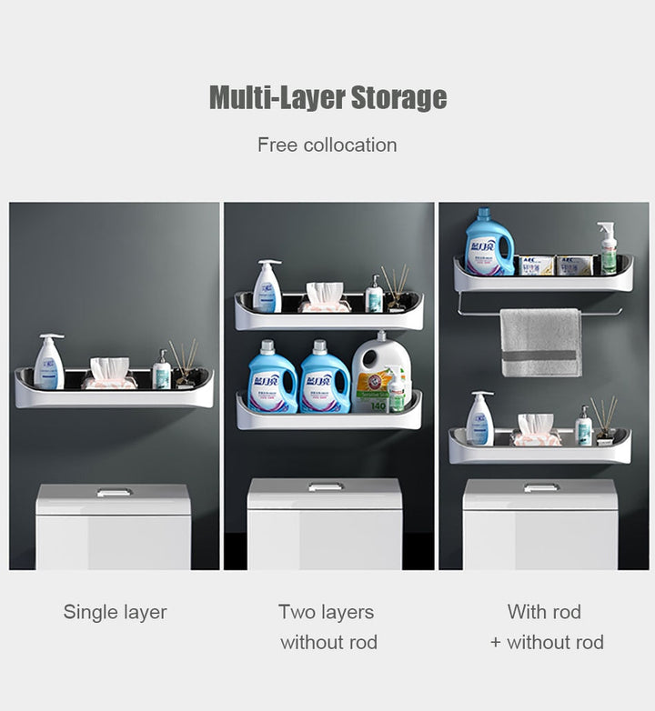 BowLift | Wall Mounted Storage Master Bathroom Shelf