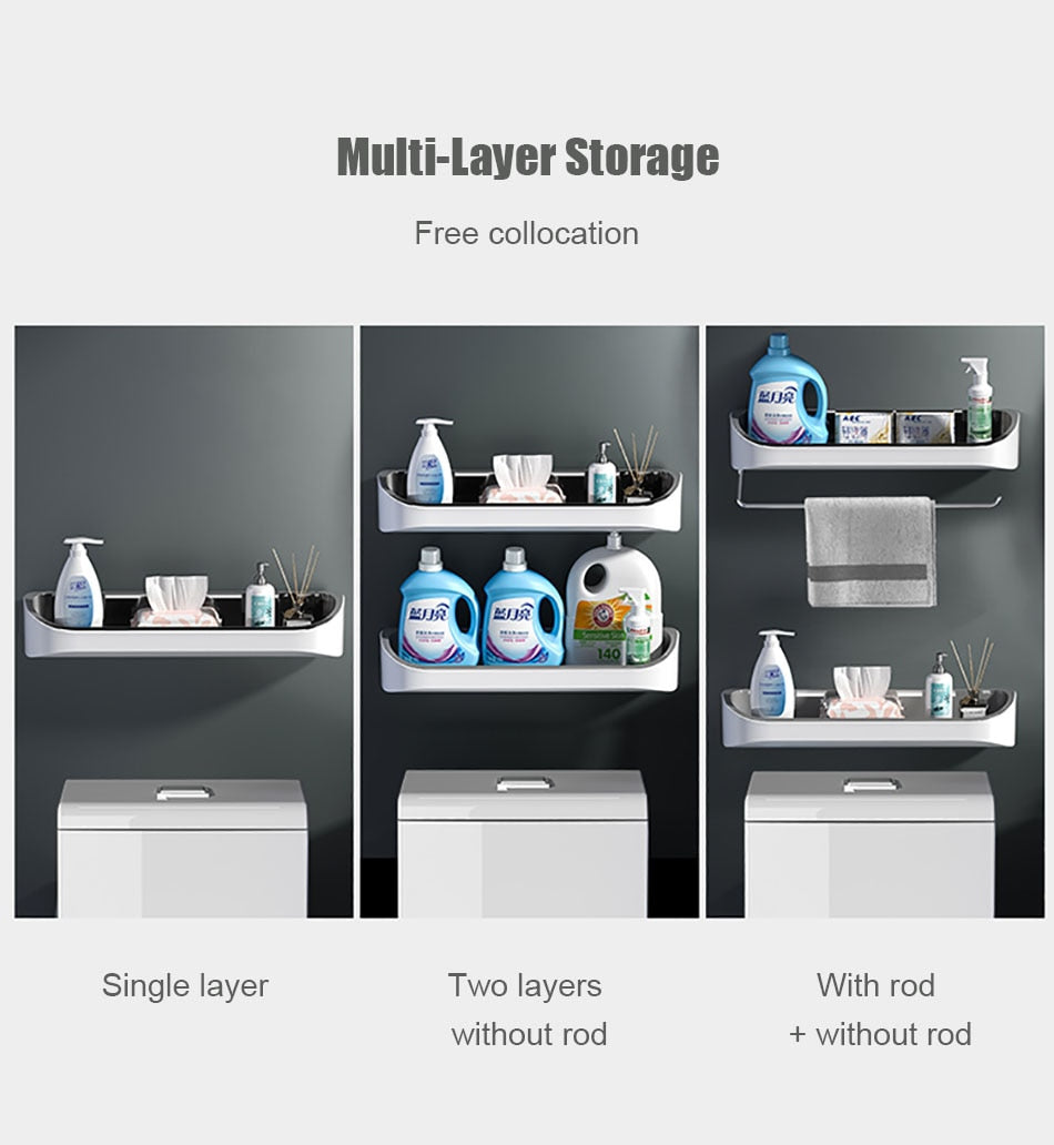BowLift | Wall Mounted Storage Master Bathroom Shelf