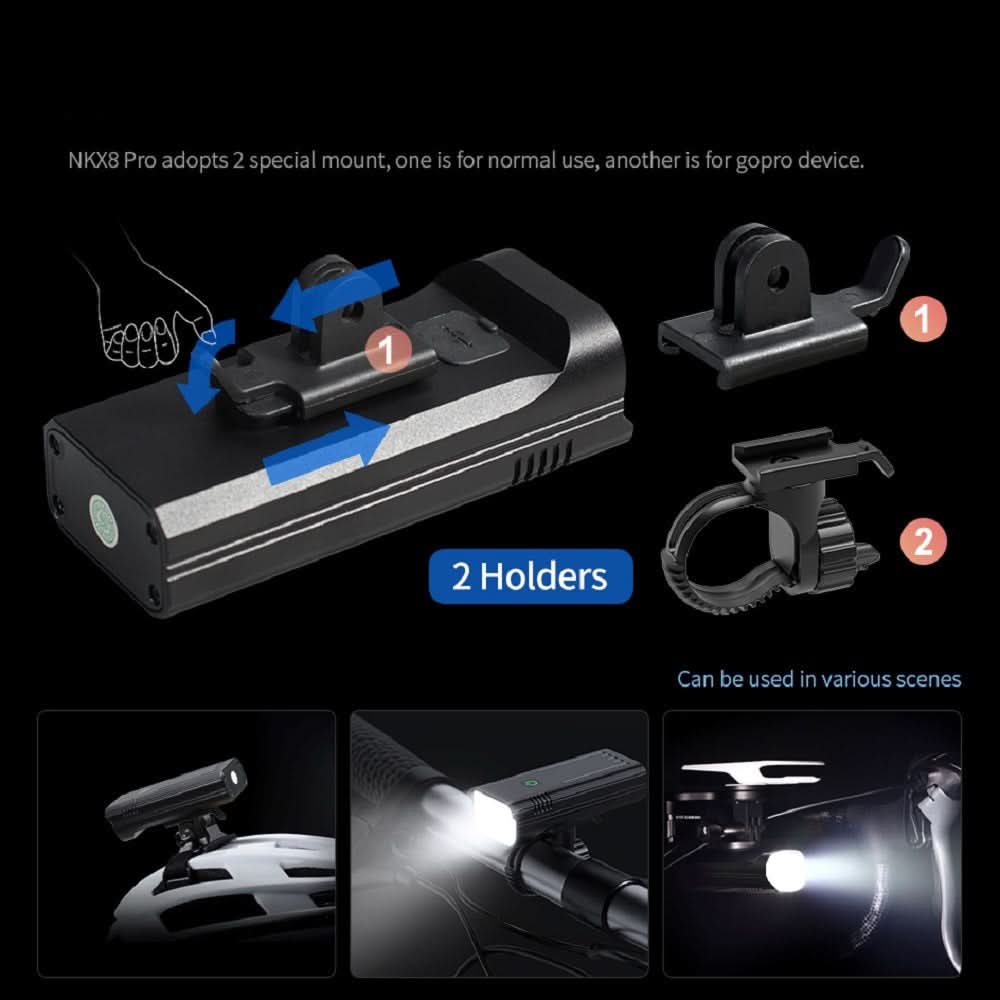 BowLift | LuminoRide Power Beam – Ultra-bright bicycle lamp with 5000 lumens & 10000-mAh battery