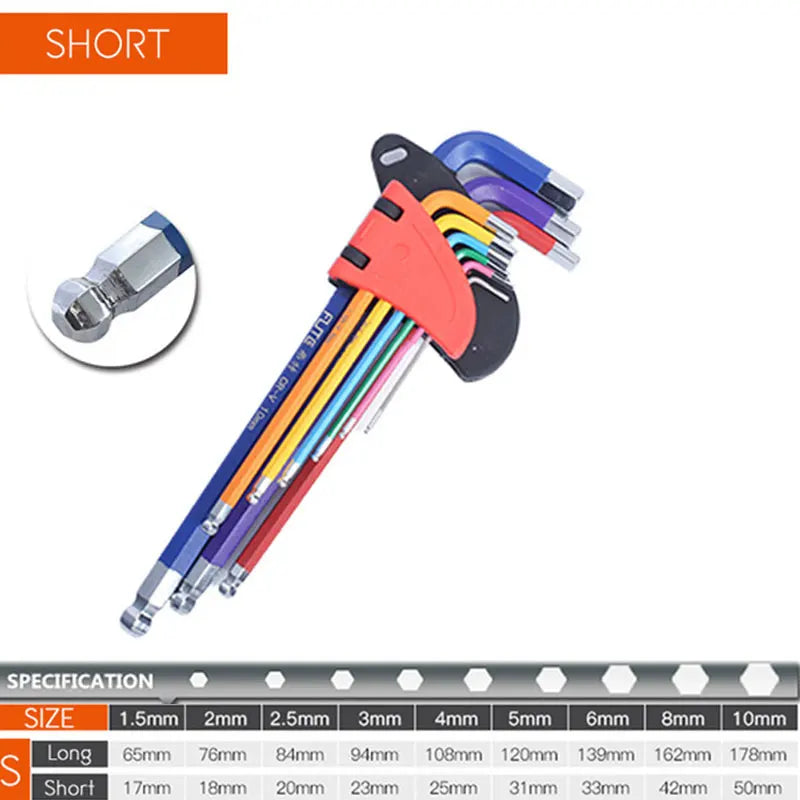 Allen Key Set 9-piece | Bowlift