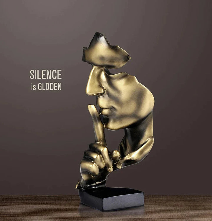 Silent Thinker Abstract Face Home Decor | Bowlift