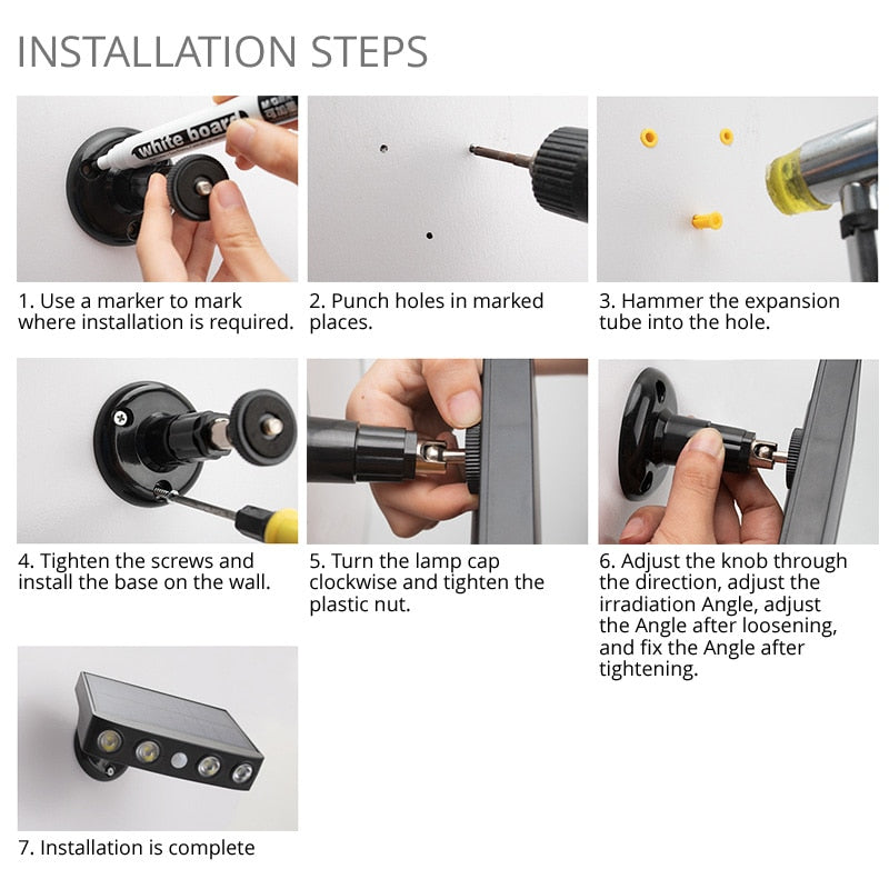 BowLift | LED Solar Motion Sensor Outdoor Light