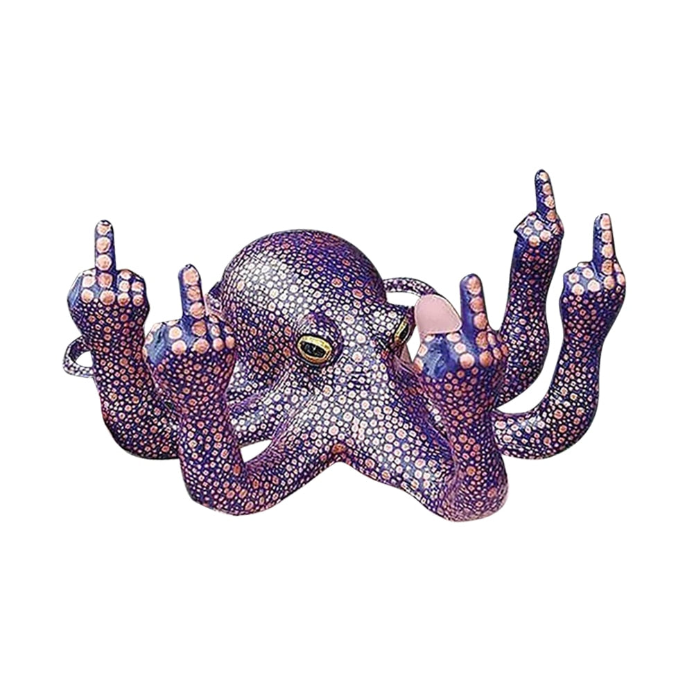 BowLift | Angry Luminous Octopus Resin Decor